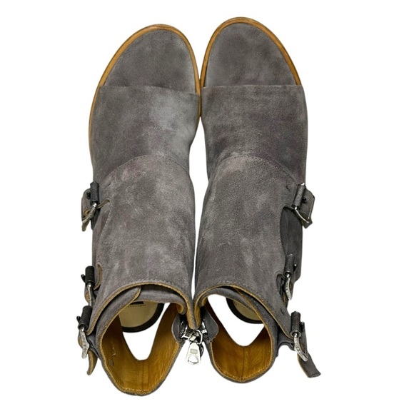 Rag & Bone - Women’s ‘Marta' Suede, Cut-Out Bootie - Grey, Size 38.5 IT, 8.5 US - Picture 8 of 16